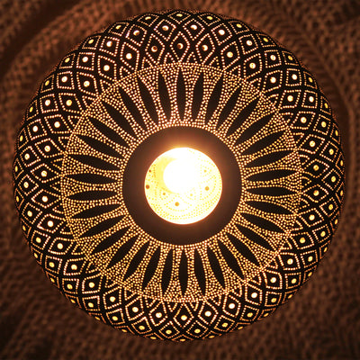 Moroccan Handmade Brass Pendant Light Handcraft