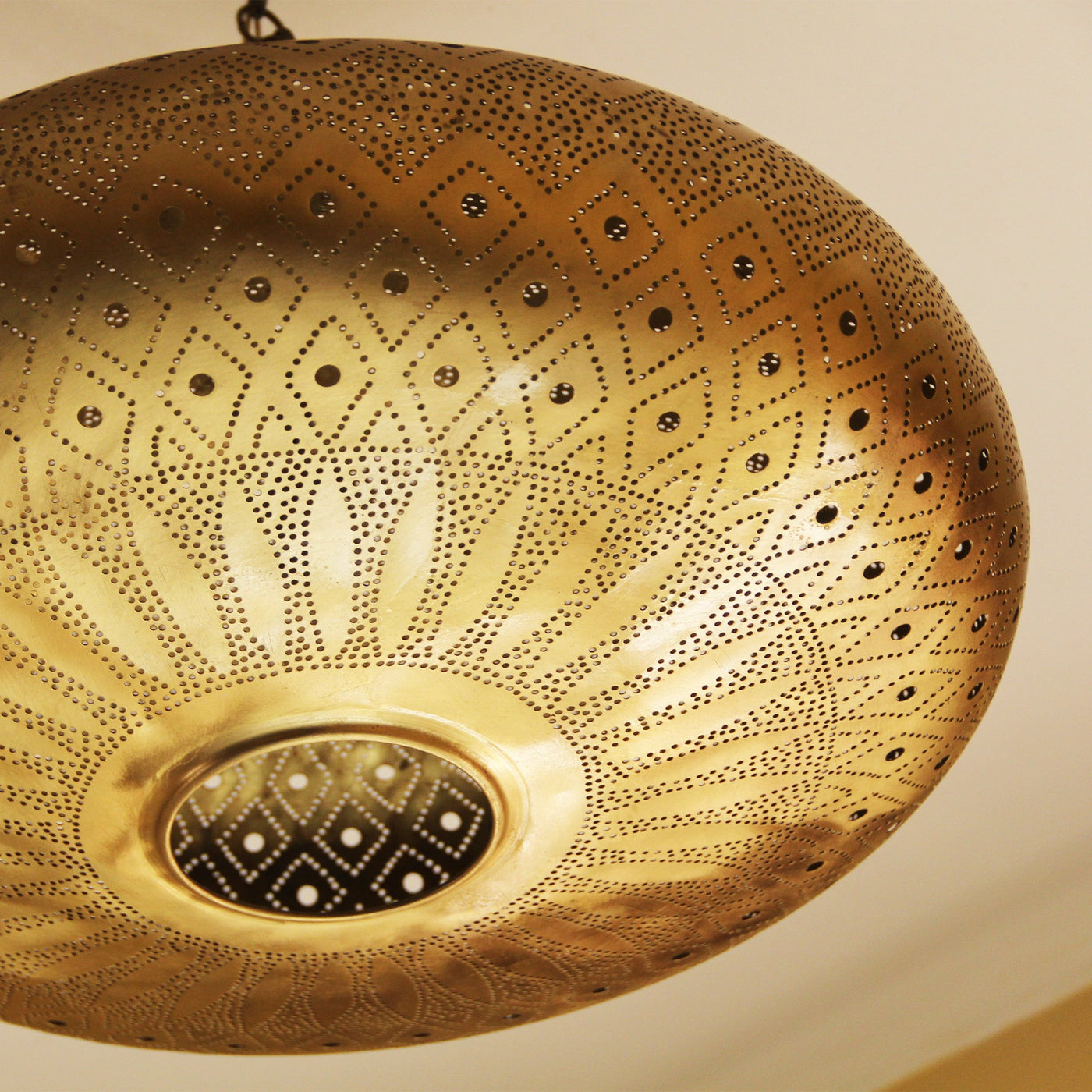 Moroccan Handmade Brass Pendant Light Handcraft