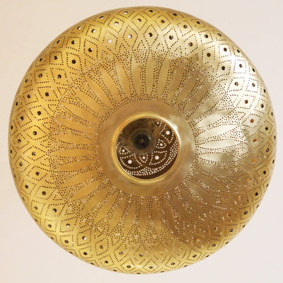 Moroccan Handmade Brass Pendant Light Handcraft