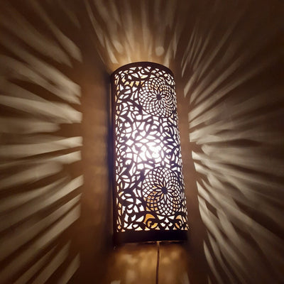 Luxurious Moroccan wall lamp, antique brass wall lamp  Handcraft