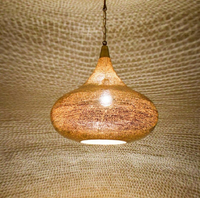 Handmade Moroccan Brass Pendant Light  Handcraft