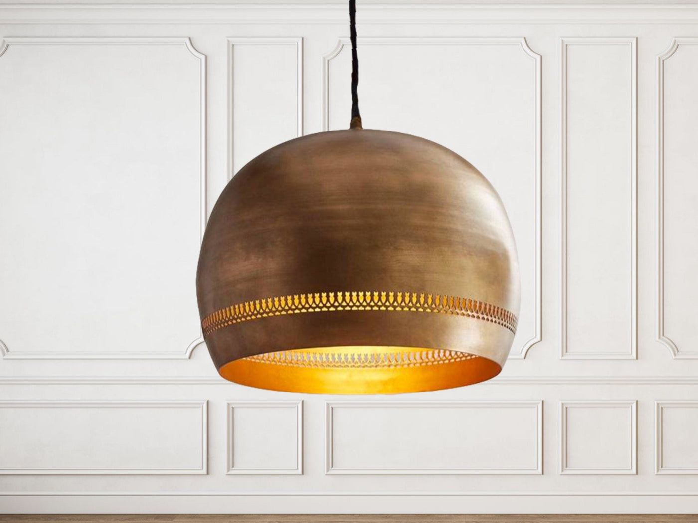 Handcrafted Brass Dome Pendant Light  Handcraft