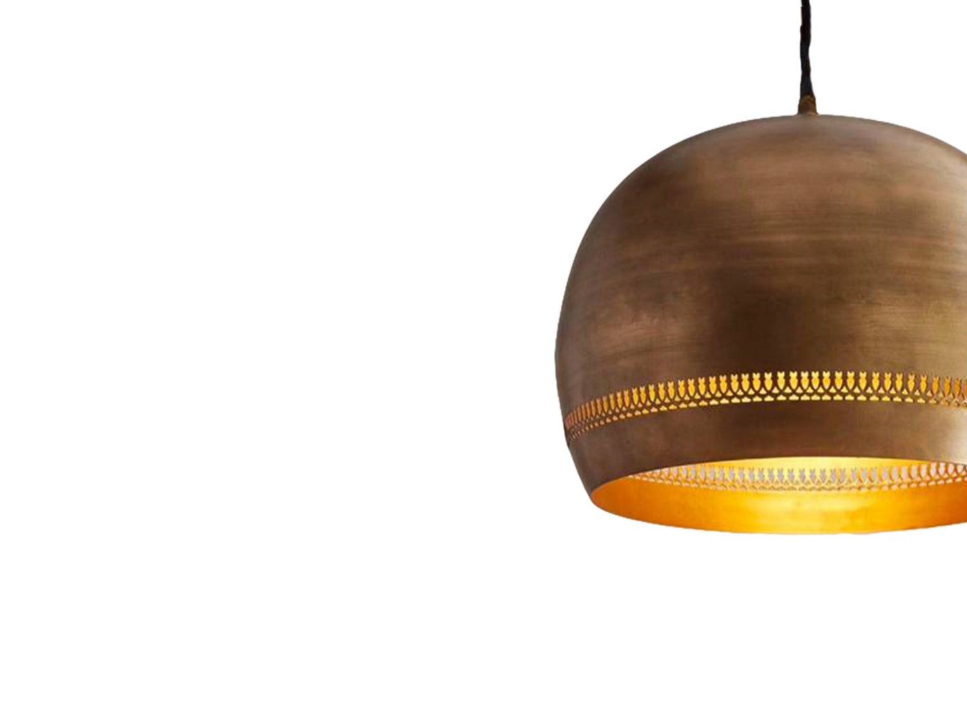 Handcrafted Brass Dome Pendant Light  Handcraft