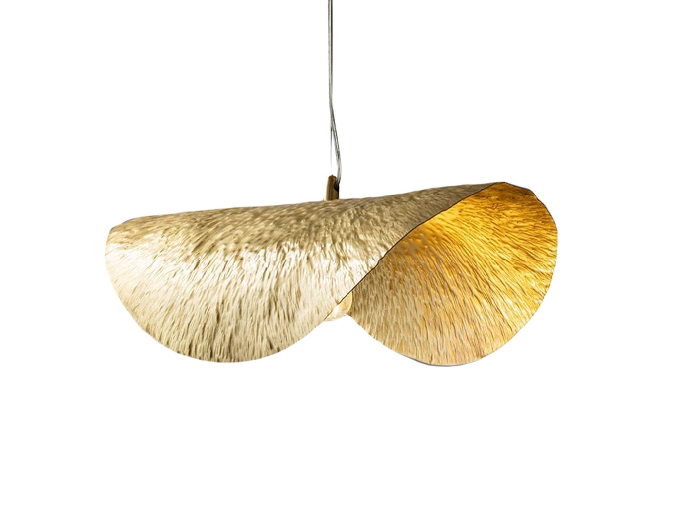 Modern Leaf Shaped Brass Ceiling Light  Handcraft