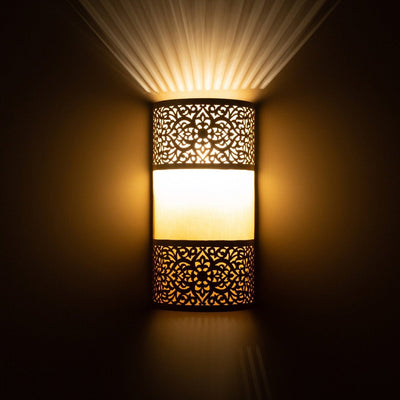 Luxurious Handmade Moroccan Brass Wall Lamp  Handcraft