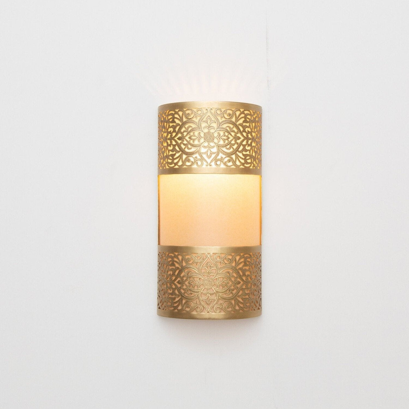 Luxurious Handmade Moroccan Brass Wall Lamp  Handcraft