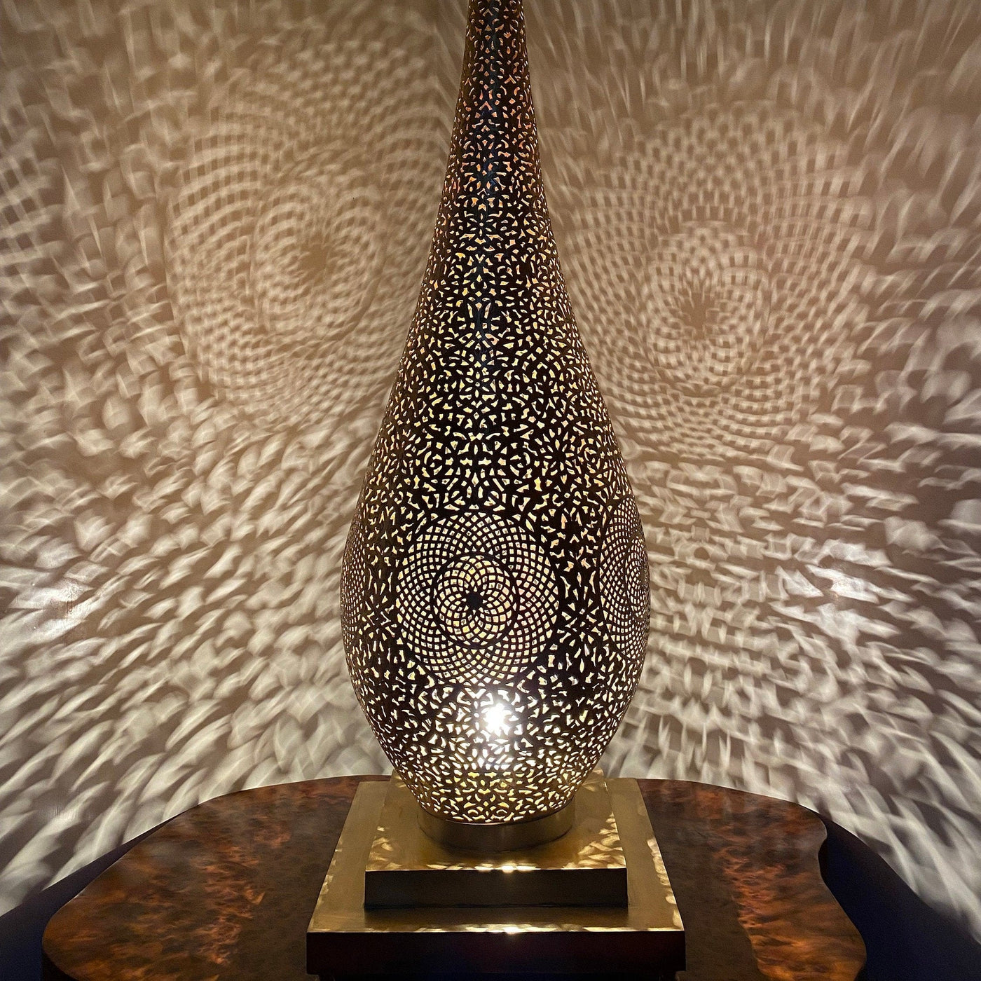 Handmade Moroccan Brass Table Lamp  Handcraft