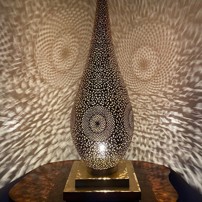 Handmade Moroccan Brass Table Lamp  Handcraft