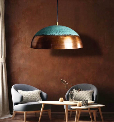 Rustic Copper dome lamp  Handcraft