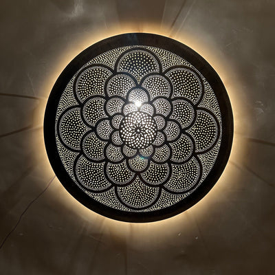 Elegant Moroccan Wall Lamp | Handcrafted Brass or Silver Sconce  Handcraft