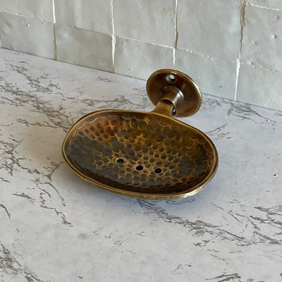 Unlacquered Brass Soap Holder  Handcraft