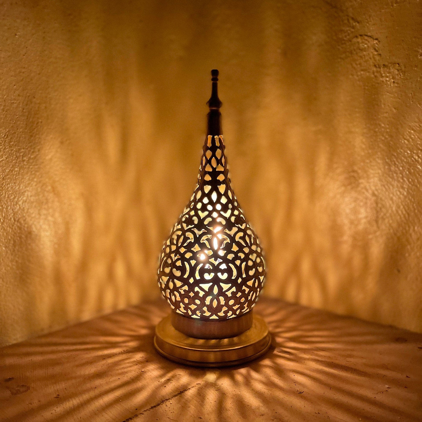 Handmade Moroccan Brass Candle Holder Lamp | Arabic Lantern  Handcraft