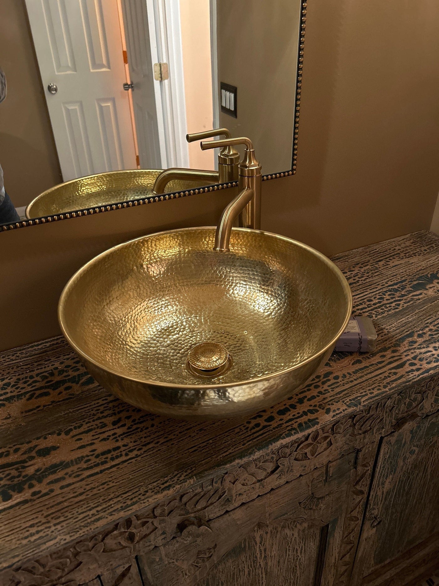 Custom Brass Bathroom Sink  Handcraft