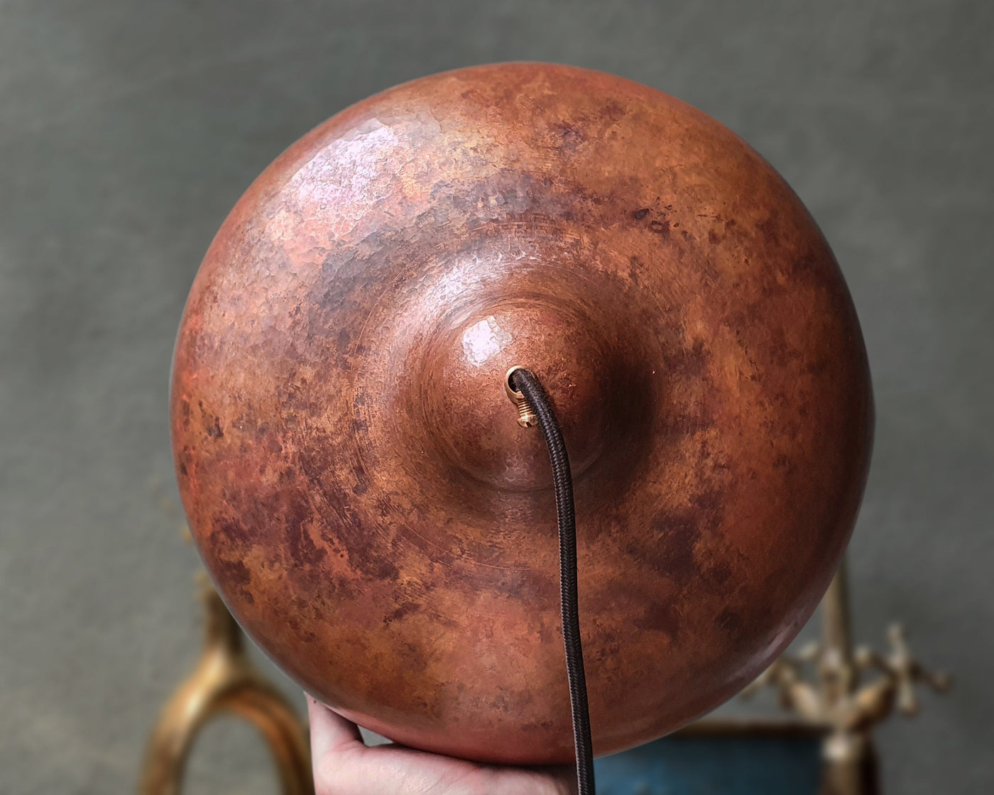 Vintage Copper Pendant Light  Handcraft