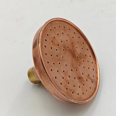 Unlacquered Solid Copper Shower Head  Handcraft