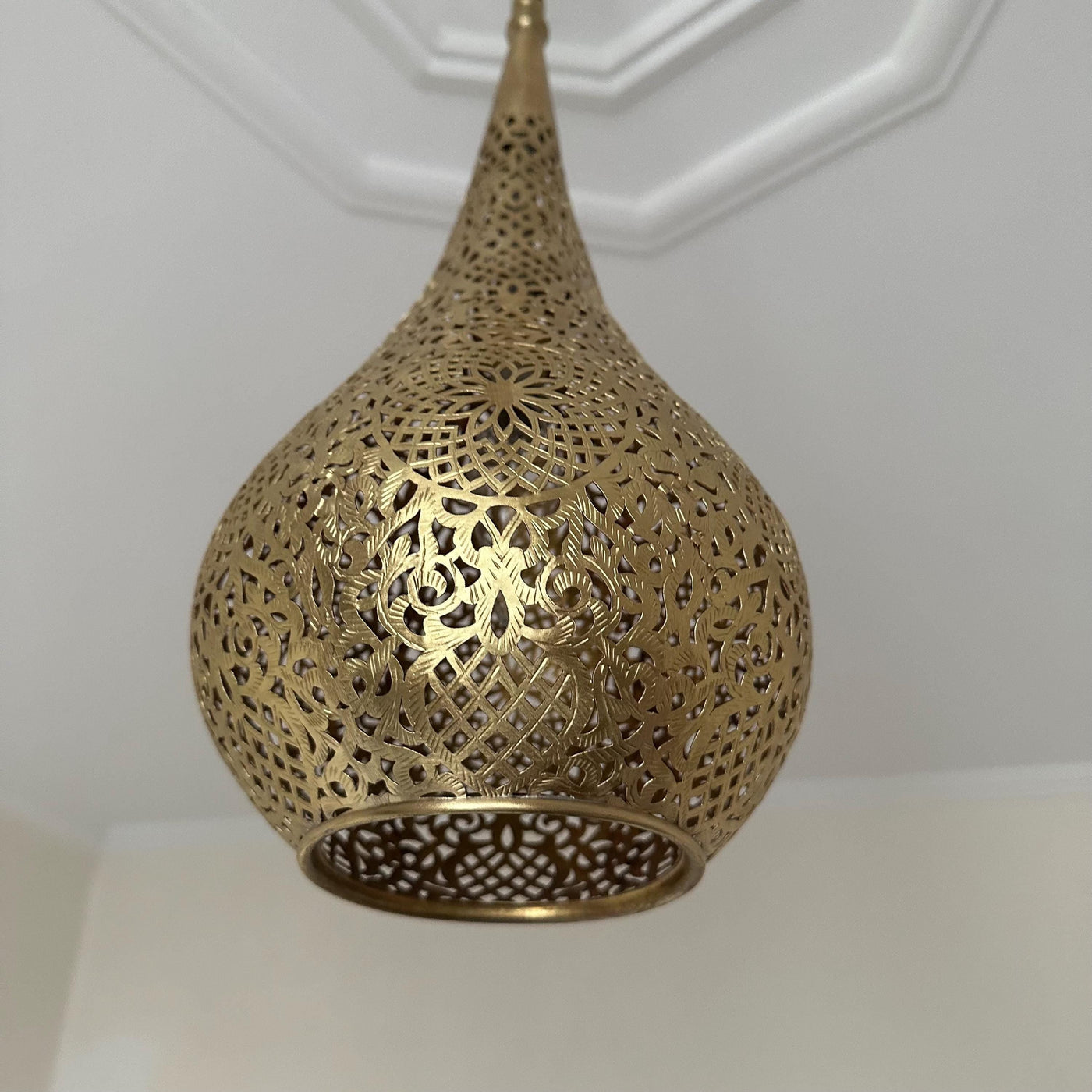 Handmade Moroccan Brass Ceiling Lamp Handcraft