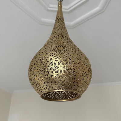 Handmade Moroccan Brass Ceiling Lamp Handcraft