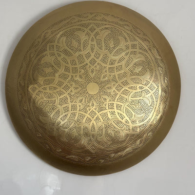 Moroccan Round Brass Wall Light  Handcraft