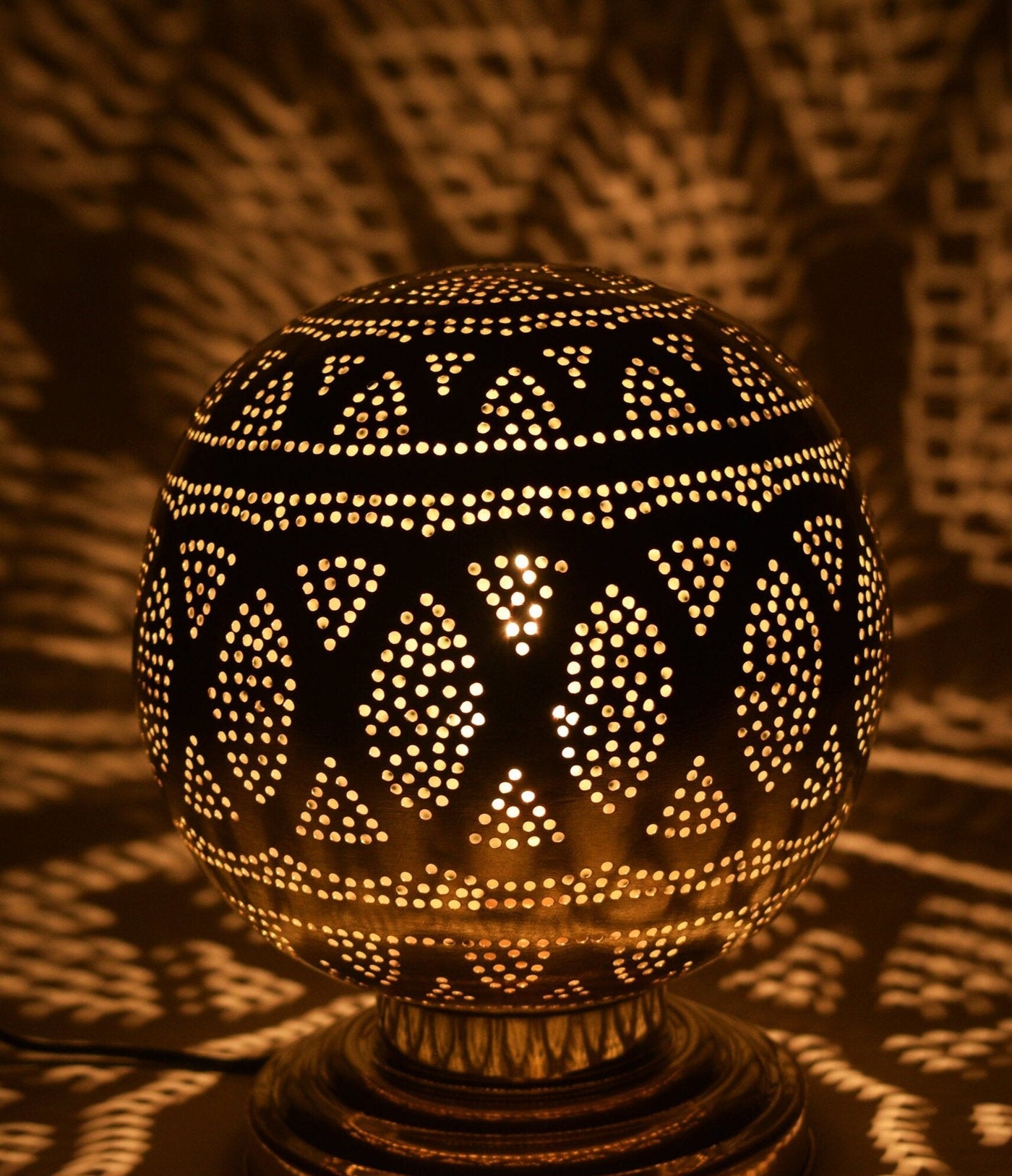 Handmade Moroccan Brass Lamp – A Timeless Piece of Art  Handcraft