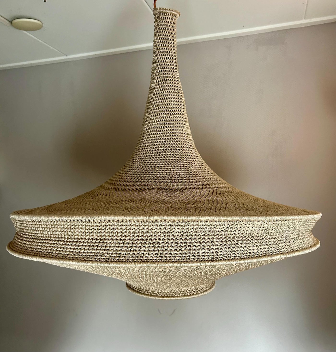 Large crochet lamp shade  Handcraft