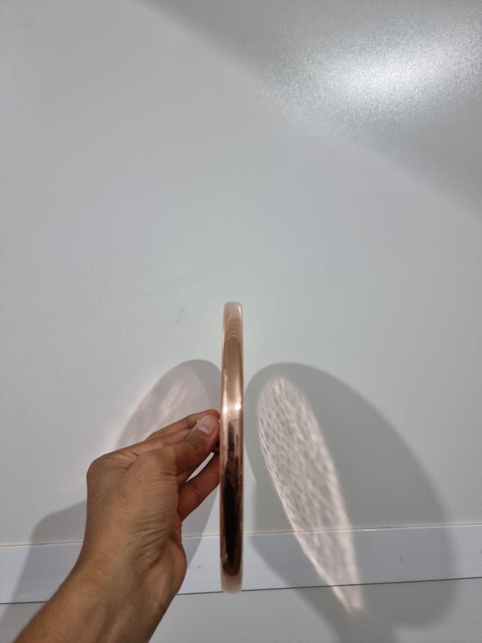 Unlacquered Solid Copper Shower Head  Handcraft