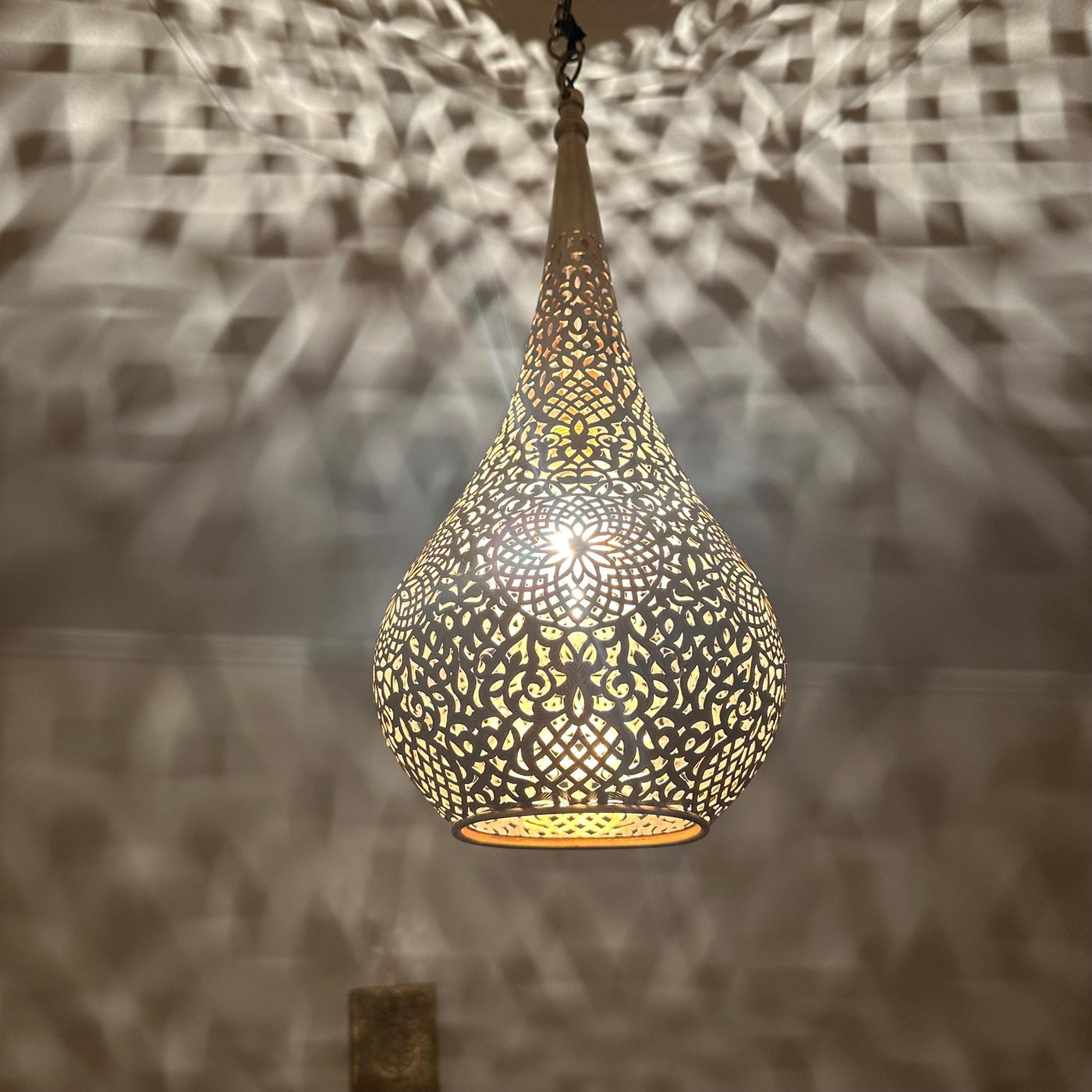 Handmade Moroccan Brass Ceiling Lamp Handcraft