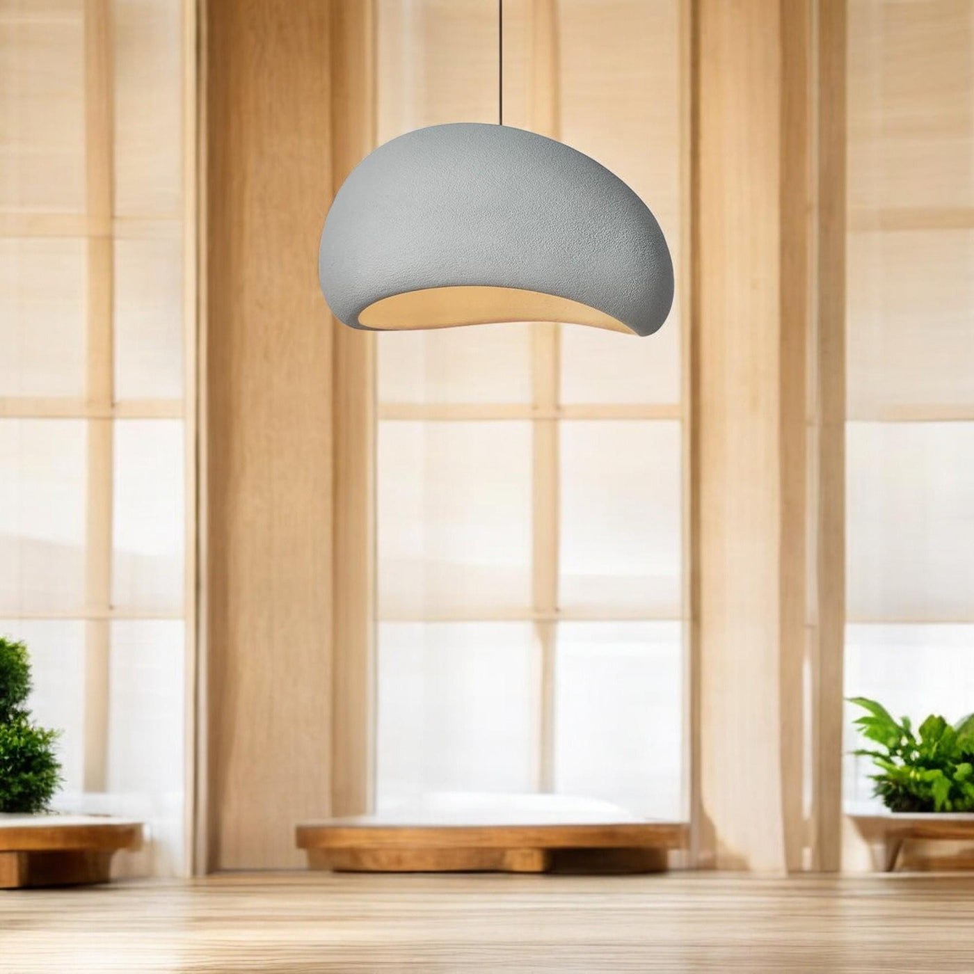 Nordic Wabi Sabi  Pendant Light - Handmade Minimalist Lighting for Modern Interiors Handcraft