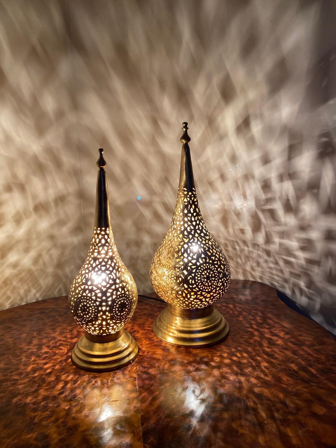 Moroccan brass Desk Lamp  Handcraft