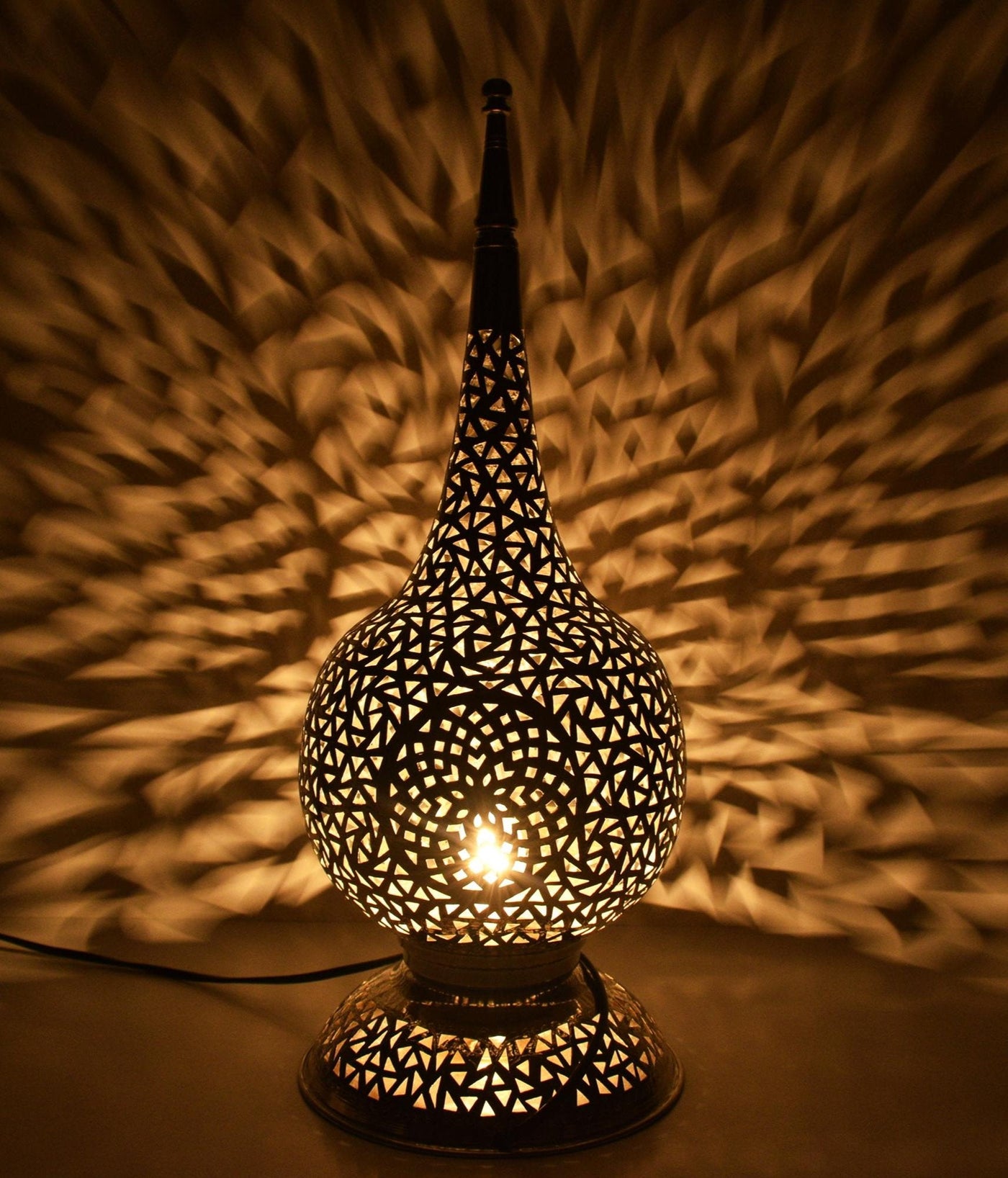 Handmade Brass Table Lamp  Handcraft